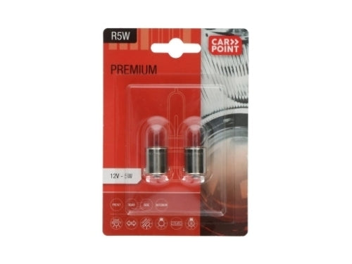 CarPoint, Premium Car Bulbs 12v R5w 2 Pieces